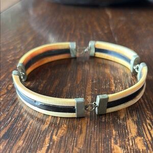 Vintage ivory choker necklace. 15” wide. Antique African treasure. Unisex.